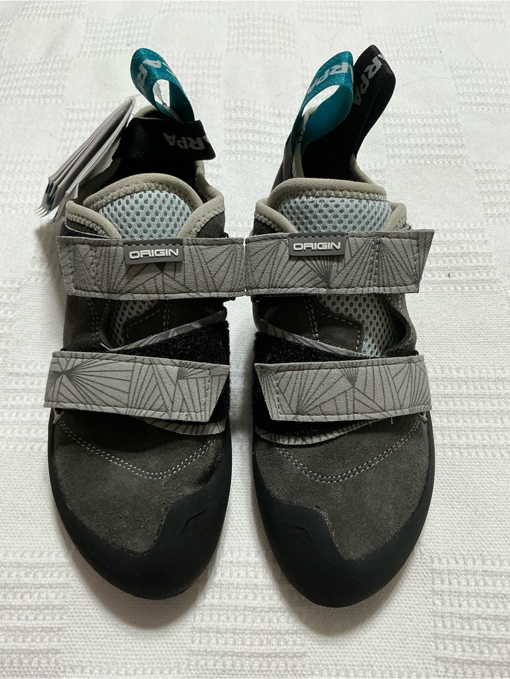 NWT SCARPA Origin Rock Climbing Shoes Gray Black – EU 39.5 / US Men 7 / Women 8